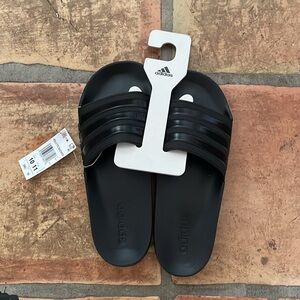 🔹 Adidas Adilette Size Men’s 10/Women’s 11 Black Slide Sandals